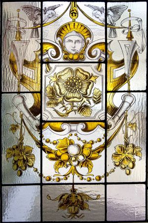 Stained glass in the Medical Superintendents house.